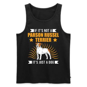 Parson Russell Terrier Owner - Men's Premium Organic Tank Top - black - Front - Michal (187cm)
