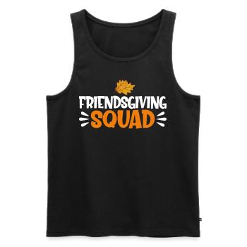 Friendsgiving Squad - Männer Premium Bio Tank Top - Schwarz - Vorne - Michal (187cm)