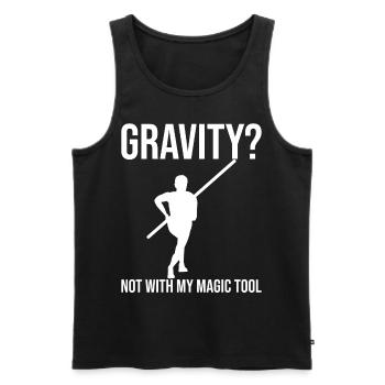Fun Pole Vault Pole Vault Pole Vault - Men's Premium Organic Tank Top - black - Front - Michal (187cm)