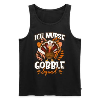 Ice Nurse Gobble Squad - Men's Premium Organic Tank Top - black - Front - Michal (187cm)