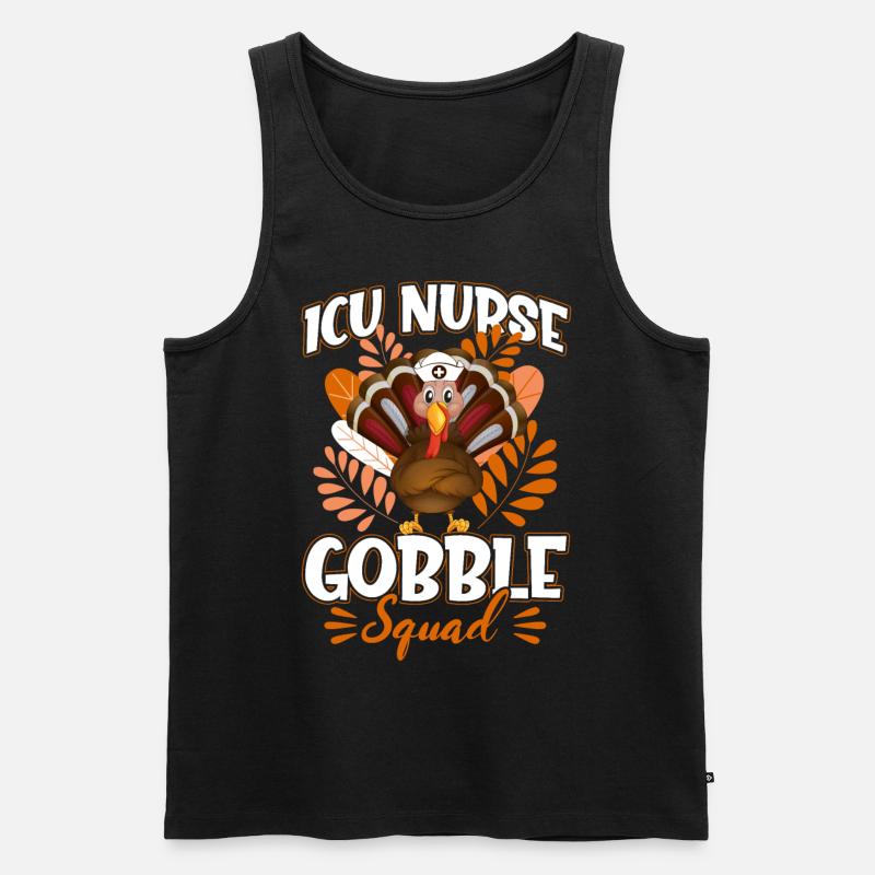 Ice Nurse Gobble Squad - Männer Premium Bio Tank Top - Schwarz