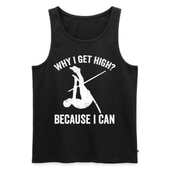 Fun Pole Vault Pole Vault Pole Vault - Men's Premium Organic Tank Top - black - Front - Michal (187cm)