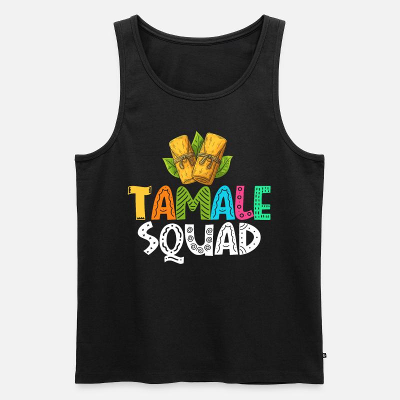 Escouade Tamale - Débardeur bio Premium Homme - noir