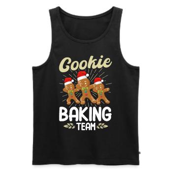 Équipe de cuisson de biscuits - Débardeur bio Premium Homme - noir - Devant - Michal (187cm)