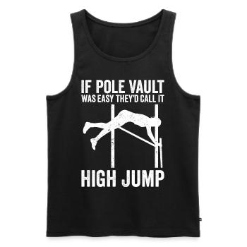 Fun Pole Vault Pole Vault Pole Vault - Men's Premium Organic Tank Top - black - Front - Michal (187cm)