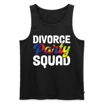 Divorce Party Squad - Männer Premium Bio Tank Top - Schwarz - Vorne - Michal (187cm)