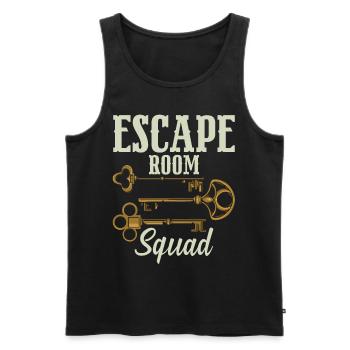 Escape Room Squad - Men's Premium Organic Tank Top - black - Front - Michal (187cm)