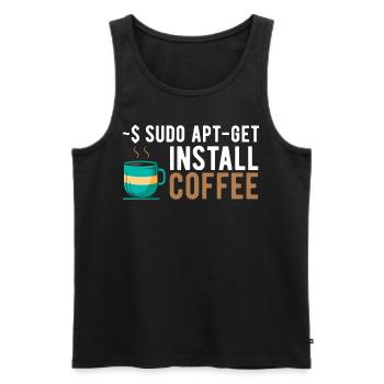 Linux Software Open Source Computer Informatik-Stu - Männer Premium Bio Tank Top - Schwarz - Vorne - AI Model Male 178 light (178cm)