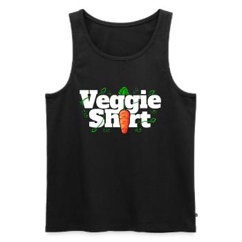 This Is My Veggie Shirt - Carrot Vegetarian - Go - Men's Premium Organic Tank Top - black - Front - Michal (187cm)