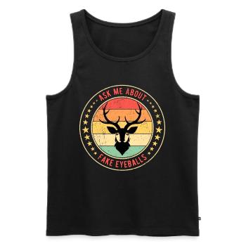 Taxidermia Taxidermist Fake Eyeballs - Men's Premium Organic Tank Top - black - Front - Michal (187cm)