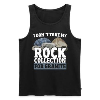 Geologie Geologie Geologe Wissenschaft Fossilien E - Männer Premium Bio Tank Top - Schwarz - Vorne - AI Model Male 178 light (178cm)