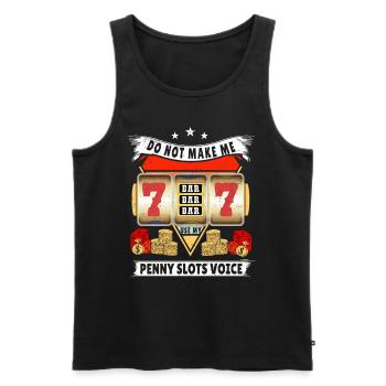 Kasino Glücksspiel Spielautomat Kartenspiel - Männer Premium Bio Tank Top - Schwarz - Vorne - Michal (187cm)