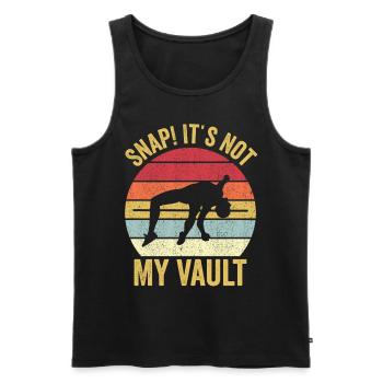Lustiger Stabhochsprung Stabhochsprung - Männer Premium Bio Tank Top - Schwarz - Vorne - AI Model Male 178 light (178cm)