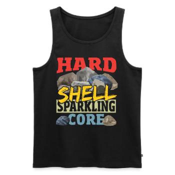 Mineralien Steine Forschung Geologie - Männer Premium Bio Tank Top - Schwarz - Vorne - AI Model Male 178 light (178cm)