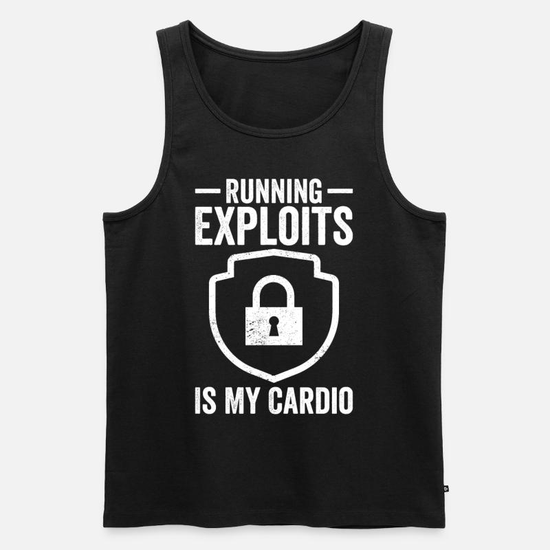Cybersecurity Computer Security Cybersecurity - Men's Premium Organic Tank Top - black