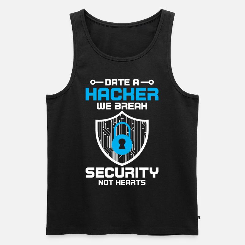Cybersecurity Computer Security Cybersecurity - Men's Premium Organic Tank Top - black