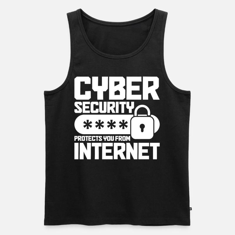 Cybersecurity Computer Security Cybersecurity - Men's Premium Organic Tank Top - black