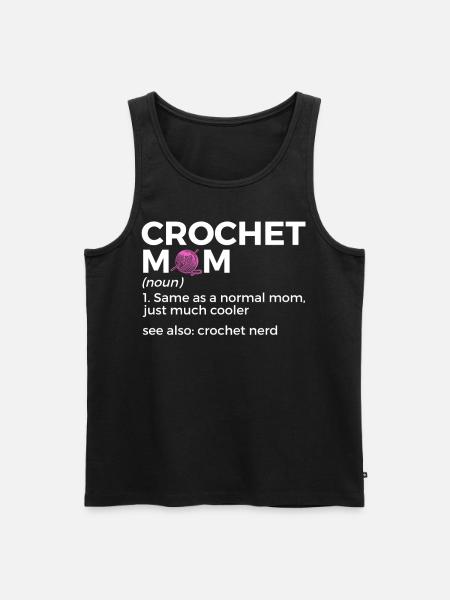 Crochet - Débardeur bio Premium Homme - noir