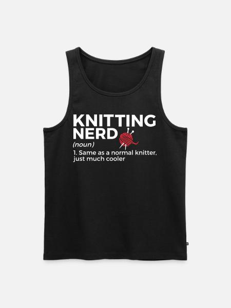 Knit - Men's Premium Organic Tank Top - black