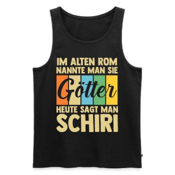 Schiri Unparteiischer Fußball Schiedsrichter - Männer Premium Bio Tank Top - Schwarz - Vorne - Michal (187cm)