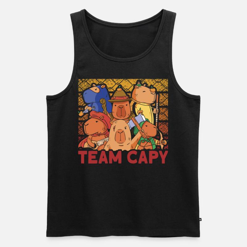 eam Capy - Männer Premium Bio Tank Top - Schwarz
