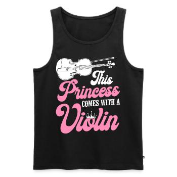 Violoniste Violoniste Fille This - Débardeur bio Premium Homme - noir - Devant - Michal (187cm)