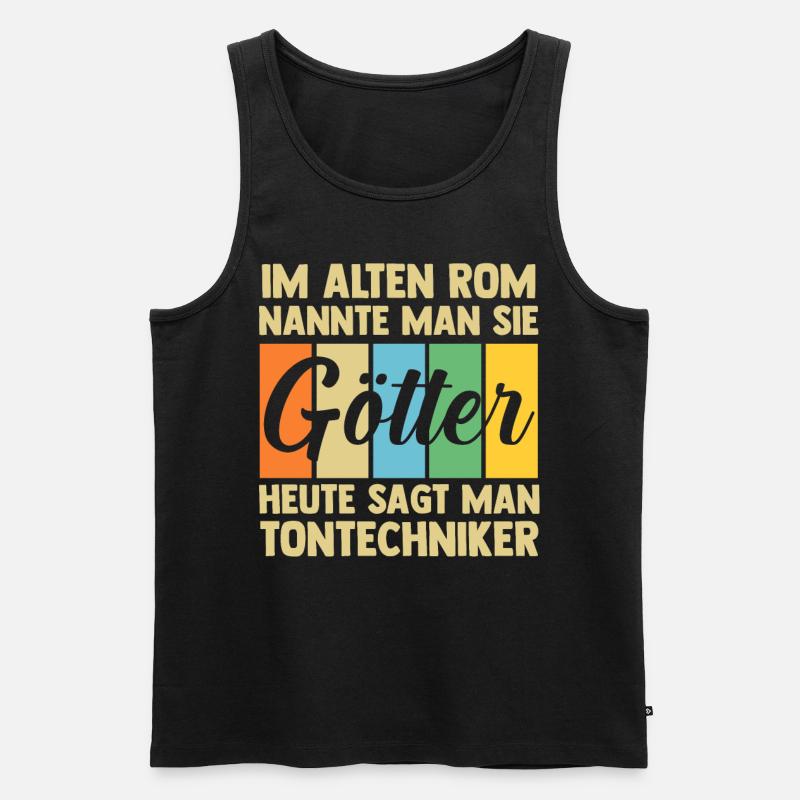 Toningenieur Tontechnik Tontechniker - Männer Premium Bio Tank Top - Schwarz