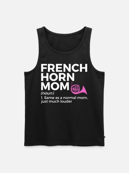 French horn musicians - Men's Premium Organic Tank Top - black