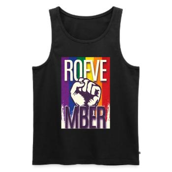 Roevember Election November Politic - Men's Premium Organic Tank Top - black - Front - Michal (187cm)