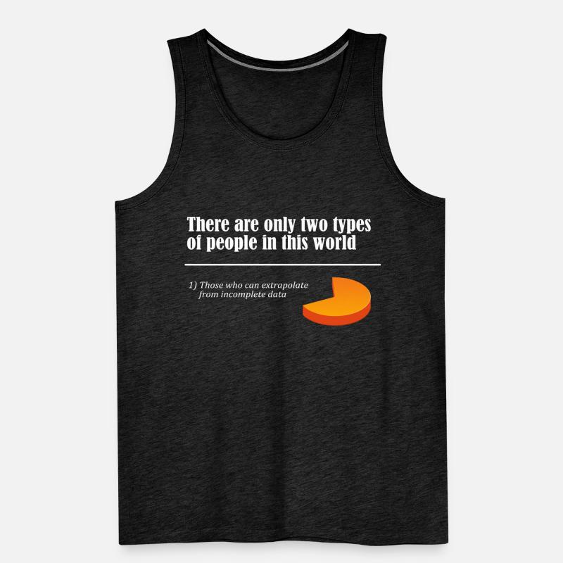Two Types of People Extrapolate Incomplete Data Männer Premium Bio Tank Top
