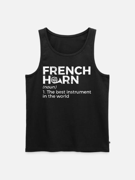 French horn musicians - Men's Premium Organic Tank Top - black