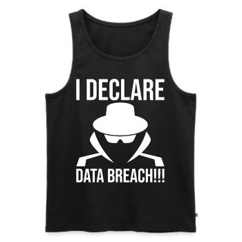 Cybersecurity Computer Security Cybersecurity - Men's Premium Organic Tank Top - black - Front - AI Model Male 178 light (178cm)