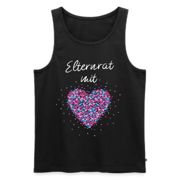 Elternrat mit Herz Elternsprechtag Schule Ehrenamt - Männer Premium Bio Tank Top - Schwarz - Vorne - Michal (187cm)