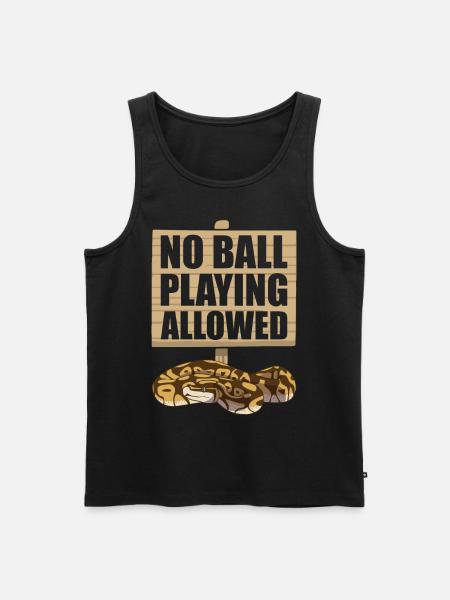 Funny Ball Python Snake - Men's Premium Organic Tank Top - black