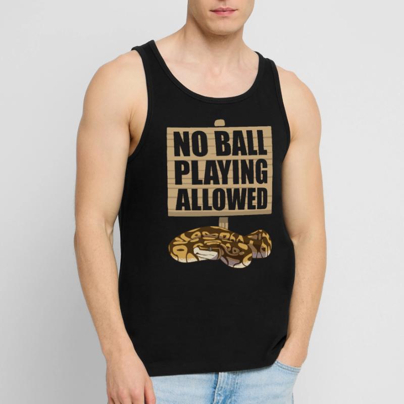 Lustige Kugelpython Schlange Männer Premium Bio Tank Top