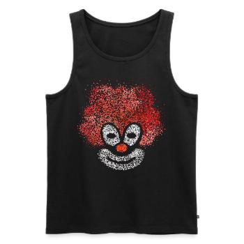 Ersatzkostüm Clown Jeck Kölner Karneval Jecken - Männer Premium Bio Tank Top - Schwarz - Vorne - Michal (187cm)