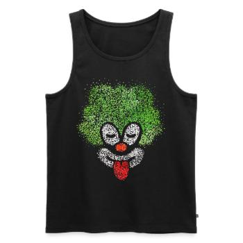 Clown Carnival Confetti Fastelovend Viva Colonia - Men's Premium Organic Tank Top - black - Front - AI Model Male 178 light (178cm)