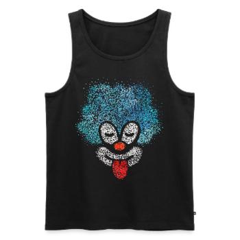 Clown Carnaval Confettis Viva Colonia Kölle Alaaf - Débardeur bio Premium Homme - noir - Devant - Michal (187cm)