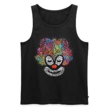 Confetti Clown Carnival Costume Set Jeck - Men's Premium Organic Tank Top - black - Front - AI Model Male 178 light (178cm)