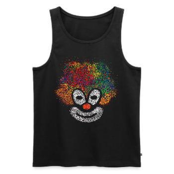 Clown Carnival Costume Set Kölle Alaaf - Men's Premium Organic Tank Top - black - Front - Michal (187cm)