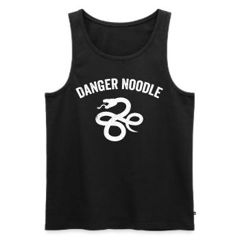 Schlange Gefahr Nudel - Männer Premium Bio Tank Top - Schwarz - Vorne - AI Model Male 178 light (178cm)
