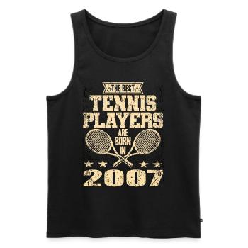 The Best Tennis Players Are Born In 2007 - Männer Premium Bio Tank Top - Schwarz - Vorne - Michal (187cm)