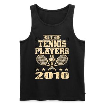 The Best Tennis Players Are Born In 2010 - Men's Premium Organic Tank Top - black - Front - AI Model Male 178 light (178cm)