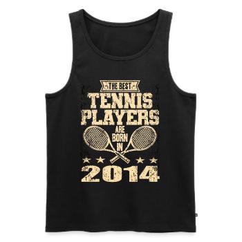 The Best Tennis Players Are Born In 2014 - Men's Premium Organic Tank Top - black - Front - Michal (187cm)