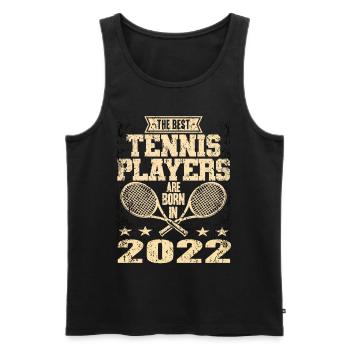 The Best Tennis Players Are Born In 2022 - Männer Premium Bio Tank Top - Schwarz - Vorne - AI Model Male 178 light (178cm)