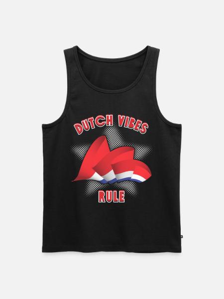 Holland Spruch, Netherlands, Dutch-Vibes-Rule - Men's Premium Organic Tank Top - black