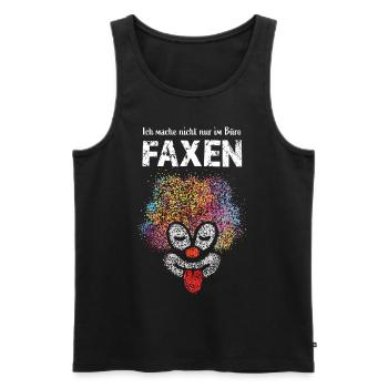 Karneval Fasching Konfetti Clown Büro Kostümersatz - Männer Premium Bio Tank Top - Schwarz - Vorne - Michal (187cm)