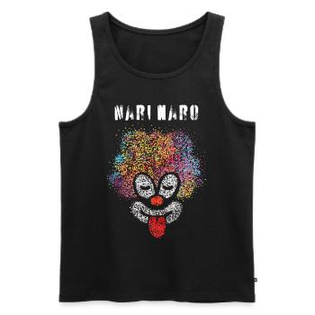 Nari Naro Karneval Clown Fasnacht 5. Jahreszeit - Männer Premium Bio Tank Top - Schwarz - Vorne - Michal (187cm)