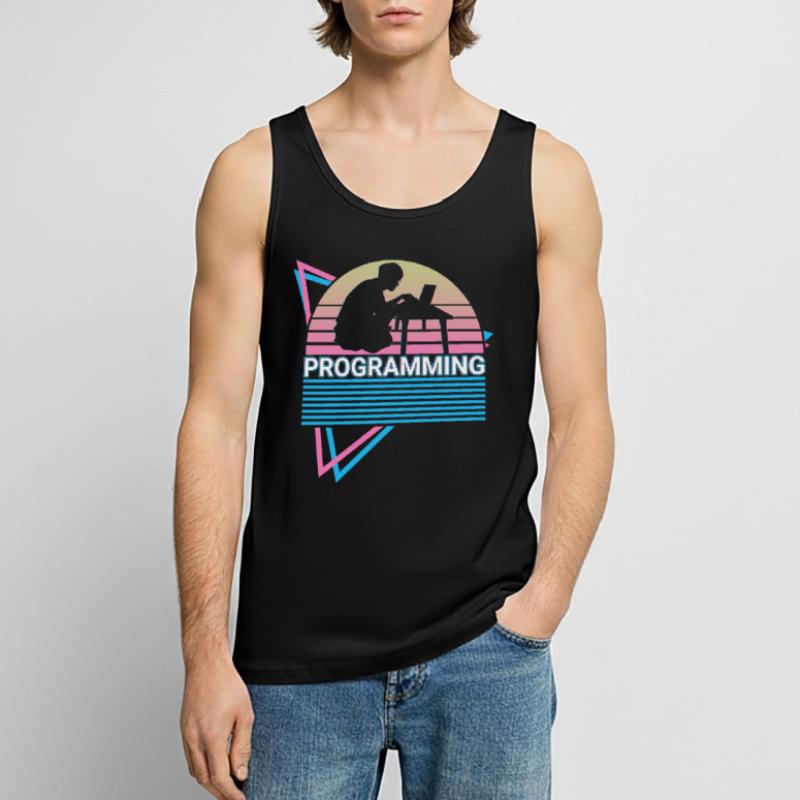 Programmierung Programmierer Retro Männer Premium Bio Tank Top
