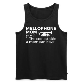 Mellophone Musician - Men's Premium Organic Tank Top - black - Front - Michal (187cm)